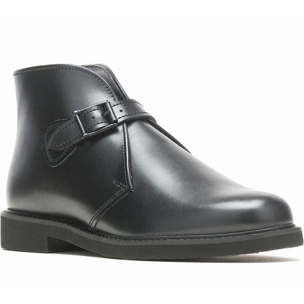 Bates Lites MEN'S Black Buckle Leather Chukkas E00083 Size 7.5 D Boots NEW